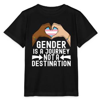 Transgender Trans LGBTQ - Stanley/Stella Kinder T-Shirt MINI CREATOR  - Schwarz - Vorne - Mikhail (115cm)