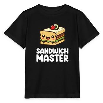 Sandwichs amusants pour les amateurs de sandwichs - T-shirt bio MINI CREATOR Stanley/Stella Enfant - noir - Devant - Mikhail (115cm)