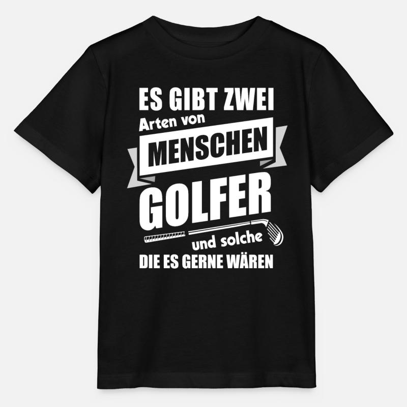 Golf Golfer Geschenk Golfschläger Golfspieler - Stanley/Stella Kinder T-Shirt MINI CREATOR - Schwarz