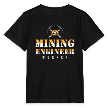 Engineer Mining Engineer - Stanley/Stella MINI CREATOR Kids’ T-Shirt - black - Front - Mikhail (115cm)