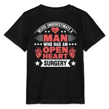 Transplantation cardiaque Chirurgie cardiaque Chirurgie cardiaque Chirurgie cardiaque Bypass - T-shirt bio MINI CREATOR Stanley/Stella Enfant - noir - Devant - Mikhail (115cm)