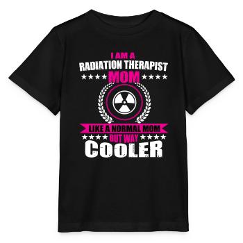 Drôle de maman radiothérapeute - T-shirt bio MINI CREATOR Stanley/Stella Enfant - noir - Devant - Mikhail (115cm)
