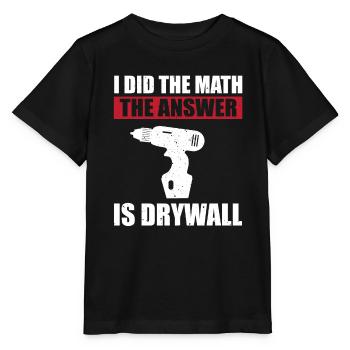 Drywall Installer - Stanley/Stella MINI CREATOR Kids’ T-Shirt - black - Front - Mikhail (115cm)