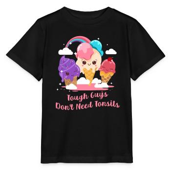 Drôle de chirurgie des amygdales Les durs à cuire n’ont pas besoin - T-shirt bio MINI CREATOR Stanley/Stella Enfant - noir - Devant - Mikhail (115cm)