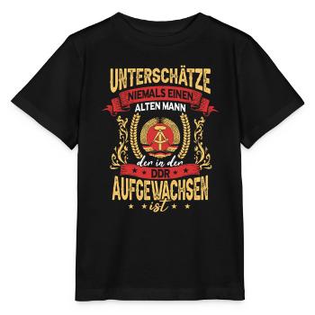 DDR Opa Osten Ostblock Männer Ostdeutschland - Stanley/Stella Kinder T-Shirt MINI CREATOR  - Schwarz - Vorne - Mikhail (115cm)