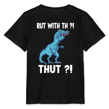 Rut au lieu de Ruth chemise drôle Trex mème overbite - T-shirt bio MINI CREATOR Stanley/Stella Enfant - noir - Devant - Mikhail (115cm)