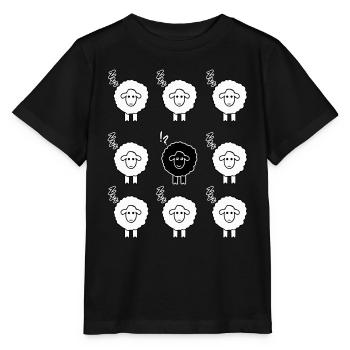 Black sheep - Stanley/Stella MINI CREATOR Kids’ T-Shirt - black - Front - Mikhail (115cm)