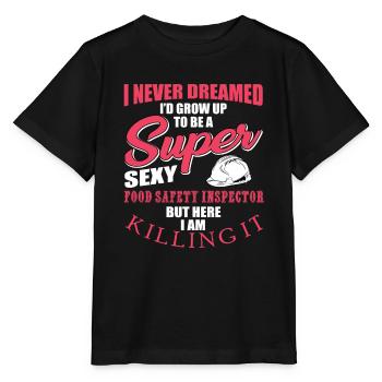 Food Safety Inspector - Stanley/Stella MINI CREATOR Kids’ T-Shirt - black - Front - Mikhail (115cm)