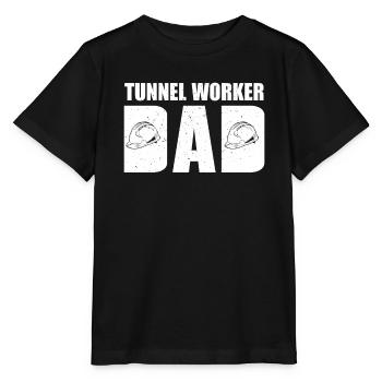 Papa ouvrier de tunnel - T-shirt bio MINI CREATOR Stanley/Stella Enfant - noir - Devant - Mikhail (115cm)