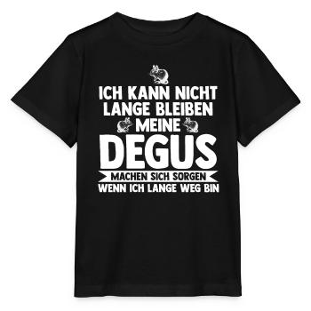 Meine Degus machen sich sorgen - Stanley/Stella Kinder T-Shirt MINI CREATOR  - Schwarz - Vorne - Mikhail (115cm)