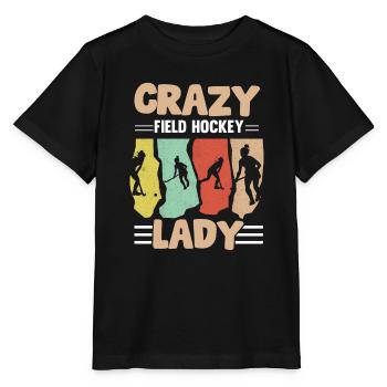 Hockey sur gazon Lady Enthusiast Defender assiste Spor - T-shirt bio MINI CREATOR Stanley/Stella Enfant - noir - Devant - Mikhail (115cm)
