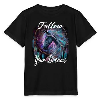Follow Your Dreams für einen Esoteriker - Stanley/Stella Kinder T-Shirt MINI CREATOR  - Schwarz - Vorne - Mikhail (115cm)