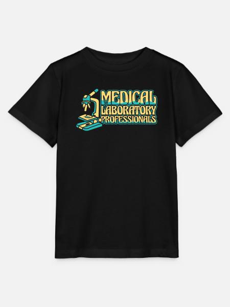 Biologie Biologe Mikroskop - Stanley/Stella Kinder T-Shirt MINI CREATOR - Schwarz