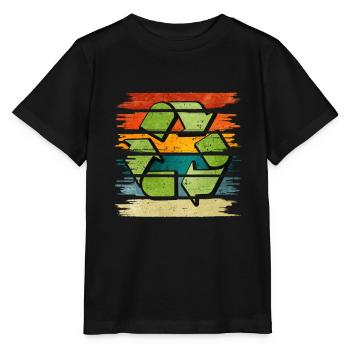 Recyclage - T-shirt bio MINI CREATOR Stanley/Stella Enfant - noir - Devant - Mikhail (115cm)