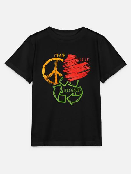 Recycling - Stanley/Stella Kinder T-Shirt MINI CREATOR - Schwarz