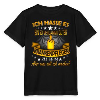 KRANKENPFLEGER - Stanley/Stella Kinder T-Shirt MINI CREATOR  - Schwarz - Vorne - Mikhail (115cm)