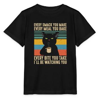 Chaque claque chaque repas chaque bouchée que je vais regarder - T-shirt bio MINI CREATOR Stanley/Stella Enfant - noir - Devant - Mikhail (115cm)