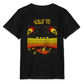 Slogan pyrotechnique - T-shirt bio MINI CREATOR Stanley/Stella Enfant - noir - Devant - Mikhail (115cm)