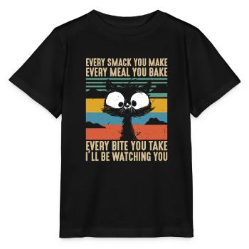 Chaque claque, chaque repas, chaque bouchée que je regarderai - T-shirt bio MINI CREATOR Stanley/Stella Enfant - noir - Devant - Mikhail (115cm)