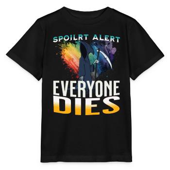 Alerte spoiler tout le monde meurt - T-shirt bio MINI CREATOR Stanley/Stella Enfant - noir - Devant - Mikhail (115cm)