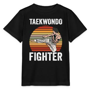 Tae Kwon Do - taekwondo - Kampfsport - Stanley/Stella Kinder T-Shirt MINI CREATOR  - Schwarz - Vorne - Mikhail (115cm)