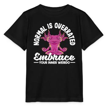 Normal is overrated. Embrace your inner weirdo - Stanley/Stella Kinder T-Shirt MINI CREATOR  - Schwarz - Vorne - Mikhail (115cm)