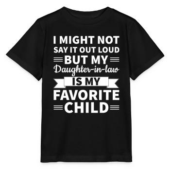 Meine Schwiegertochter ist mein Lieblingskind - Stanley/Stella Kinder T-Shirt MINI CREATOR  - Schwarz - Vorne - Mikhail (115cm)