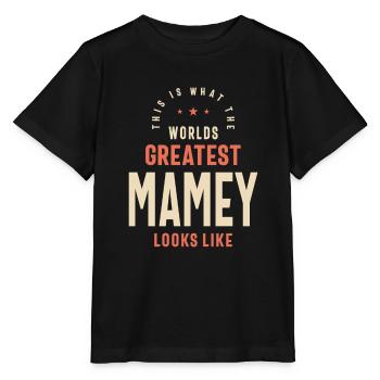 World's Greatest Mamey - Design for Moms Grandma - Stanley/Stella MINI CREATOR Kids’ T-Shirt - black - Front - Mikhail (115cm)