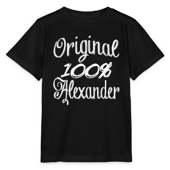 Original 100% Alexander - Stanley/Stella MINI CREATOR Kids’ T-Shirt - black - Front - Mikhail (115cm)