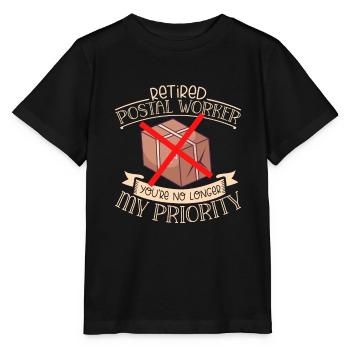 Commis des postes Postlady Postman Post Office - T-shirt bio MINI CREATOR Stanley/Stella Enfant - noir - Devant - Mikhail (115cm)