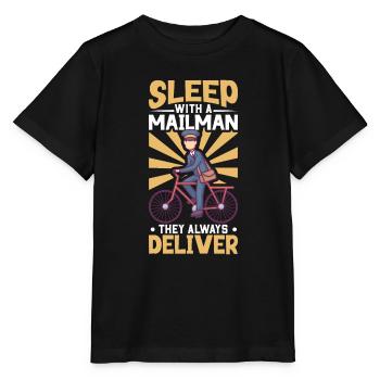 Commis des postes Postlady Postman Post Office - T-shirt bio MINI CREATOR Stanley/Stella Enfant - noir - Devant - Mikhail (115cm)
