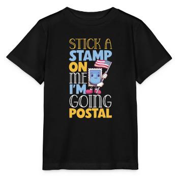 Postal worker mail lady postman mail - Stanley/Stella MINI CREATOR Kids’ T-Shirt - black - Front - Mikhail (115cm)