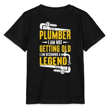 Heating construction Heating installer - Stanley/Stella MINI CREATOR Kids’ T-Shirt - black - Front - Mikhail (115cm)