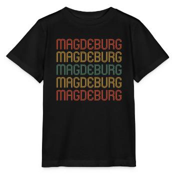 Magdeburgerin Magdeburger Magdebourg - T-shirt bio MINI CREATOR Stanley/Stella Enfant - noir - Devant - Mikhail (115cm)