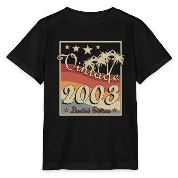 2003 - Byggeår 2003 - Byggeår 2003 - Stanley/Stella T-shirt MINI CREATOR til børn - sort - Foran - Mikhail (115cm)