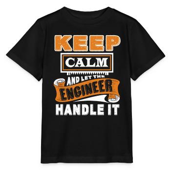 Engineer Let Engineer Handle It - Stanley/Stella MINI CREATOR Kids’ T-Shirt - black - Front - Mikhail (115cm)