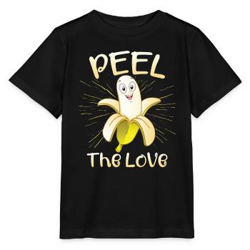 Schälen Sie die Liebe - Stanley/Stella Kinder T-Shirt MINI CREATOR  - Schwarz - Vorne - Mikhail (115cm)