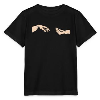 Italienische Handgeste Schöpfung von Adam Parodie - Stanley/Stella Kinder T-Shirt MINI CREATOR  - Schwarz - Vorne - Mikhail (115cm)