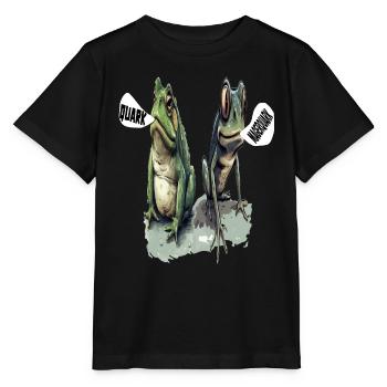 caillé têtard grenouille caillé régime alimentaire faible en gras jeu de mots quark - T-shirt bio MINI CREATOR Stanley/Stella Enfant - noir - Devant - Mikhail (115cm)