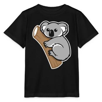 Koala Koala Watercolor - Stanley/Stella MINI CREATOR Kids’ T-Shirt - black - Front - Mikhail (115cm)