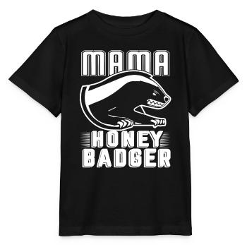 Honey Badger Mama Honey Badger - Stanley/Stella MINI CREATOR Kids’ T-Shirt - black - Front - Mikhail (115cm)