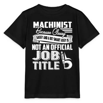 Machinist Machinist Job Title - Stanley/Stella MINI CREATOR Kids’ T-Shirt - black - Front - Mikhail (115cm)