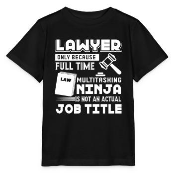 Lawyer Lawyer Job Title - Stanley/Stella MINI CREATOR Kids’ T-Shirt - black - Front - Mikhail (115cm)