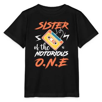 Drôle de sœur hip-hop old-school - T-shirt bio MINI CREATOR Stanley/Stella Enfant - noir - Devant - Mikhail (115cm)