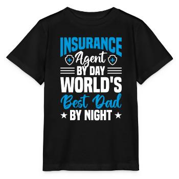 Agent d’assurance marchand d’assurance - T-shirt bio MINI CREATOR Stanley/Stella Enfant - noir - Devant - Mikhail (115cm)