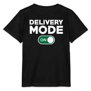 Conception amusante du chauffeur-livreur - T-shirt bio MINI CREATOR Stanley/Stella Enfant - noir - Devant - Mikhail (115cm)