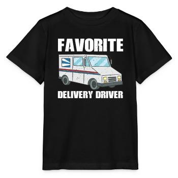 Costume préféré du chauffeur-livreur - T-shirt bio MINI CREATOR Stanley/Stella Enfant - noir - Devant - Mikhail (115cm)