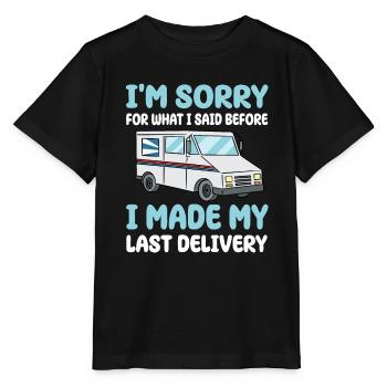 Chauffeur-livreur - T-shirt bio MINI CREATOR Stanley/Stella Enfant - noir - Devant - Mikhail (115cm)