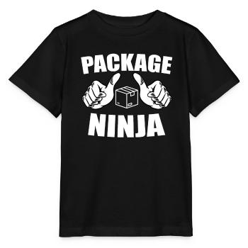 Cadeau de livreur drôle - T-shirt bio MINI CREATOR Stanley/Stella Enfant - noir - Devant - Mikhail (115cm)