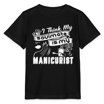 Manicurist My Soulmate Is My Manicurist - Stanley/Stella MINI CREATOR Kids’ T-Shirt - black - Front - Mikhail (115cm)